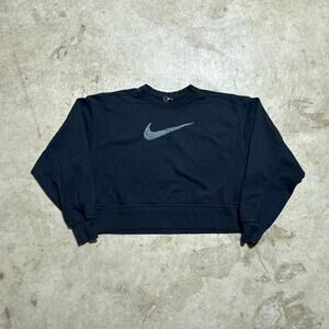 Black Nike Felt Logo Sweatshirt